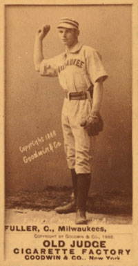 1887 Old Judge Fuller, C., Milwaukees, #173-3a Baseball Card