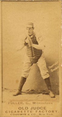1887 Old Judge Fuller, C., Milwaukees #173-4a Baseball Card