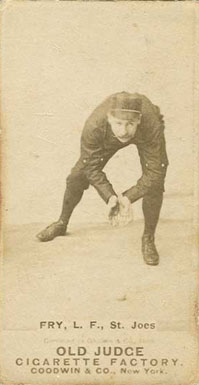 1887 Old Judge Fry, L.F., St. Joes #172-4a Baseball Card