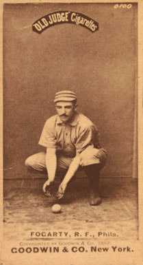 1887 Old Judge Fogarty, R.F., Phila. #165-3a Baseball Card