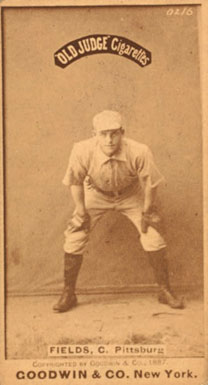 1887 Old Judge Fields, C., Pittsburg #160-6a Baseball Card