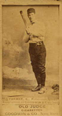 1887 Old Judge Farmer, C., Pittsburgh #152-5a Baseball Card