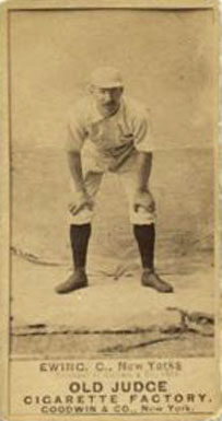 1887 Old Judge Ewing, C., New Yorks #149-2a Baseball Card
