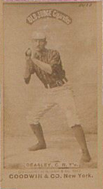 1887 Old Judge Deasley, C. N.Y's. #121-6a Baseball Card