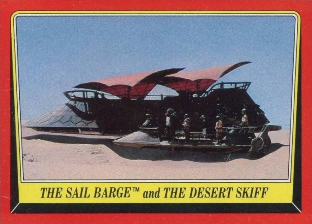 1983 Star Wars Return of the Jedi The Sail Barge #38 Non-Sports Card