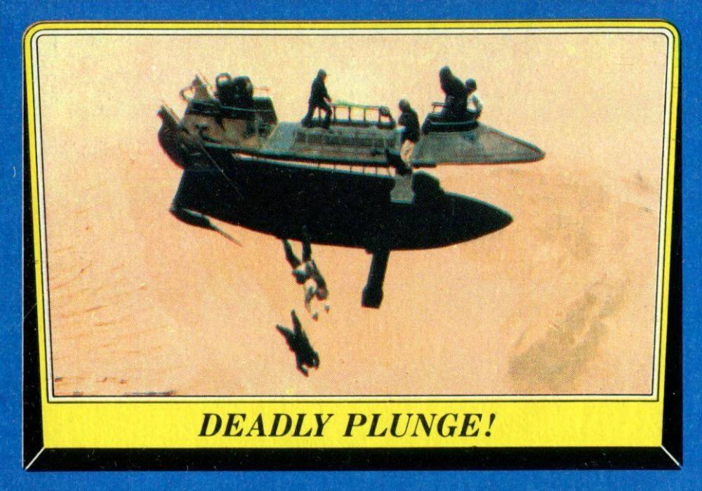 1983 Star Wars Return of the Jedi Deadly Plunge #148 Non-Sports Card