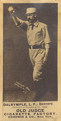 1887 Old Judge Dalrymple, L.F., Denvers #113-3c Baseball Card