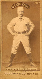 1887 Old Judge Dalrymple, L.F., Pittsburg #113-1a Baseball Card