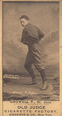 1887 Old Judge Crowell, P., St. Joes #103-3b Baseball Card