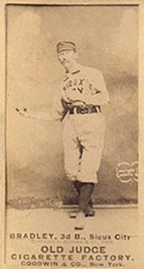 1887 Old Judge Bradley, 3d B., Sioux City #38-3b Baseball Card