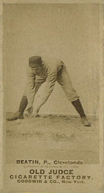 1887 Old Judge Beattin, P., Clevelands #24-5a Baseball Card