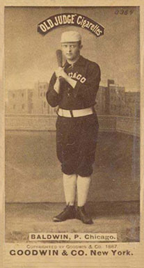1887 Old Judge Baldwin, P. Chicago #15-5a Baseball Card