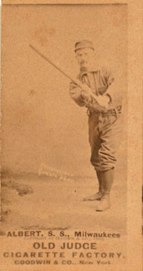 1887 Old Judge Albert, S.S., Milwaukees #1-1b Baseball Card