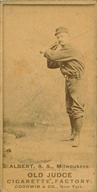 1887 Old Judge Albert, S.S., Milwaukees #1-2b Baseball Card