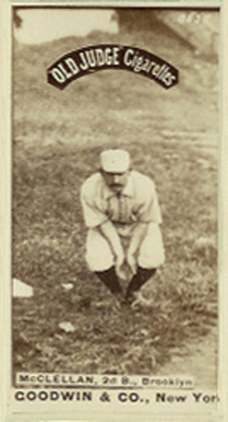 1887 Old Judge McClellan, 2d B., Brooklyn #304-1a Baseball Card