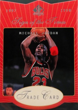 1997 SP Authentic Sign Times Stars & Rookies Michael Jordan #MJ Basketball Card