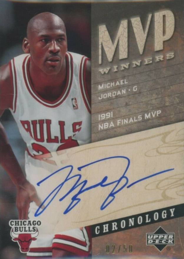 2006 Upper Deck Chronology MVP Winners Autograph Michael Jordan #MVPMJ Basketball Card