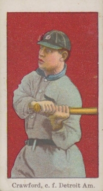 1915 American Caramel Crawford, c.f. Detroit Americans # Baseball Card