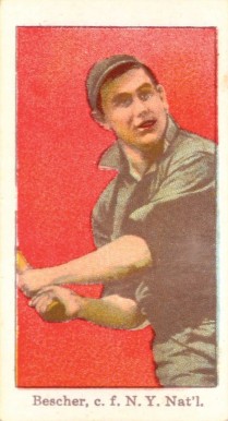 1915 American Caramel Bescher, c.f. N.Y. Nat'l # Baseball Card