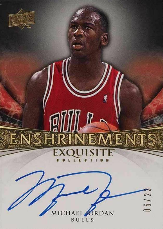 2008 UD Exquisite Collection Enshrinements Michael Jordan #EN-MJ Basketball Card