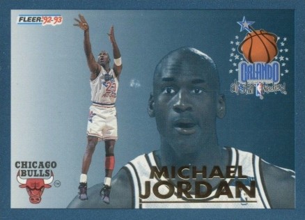 1992 Fleer All-Stars Michael Jordan #6 Basketball Card