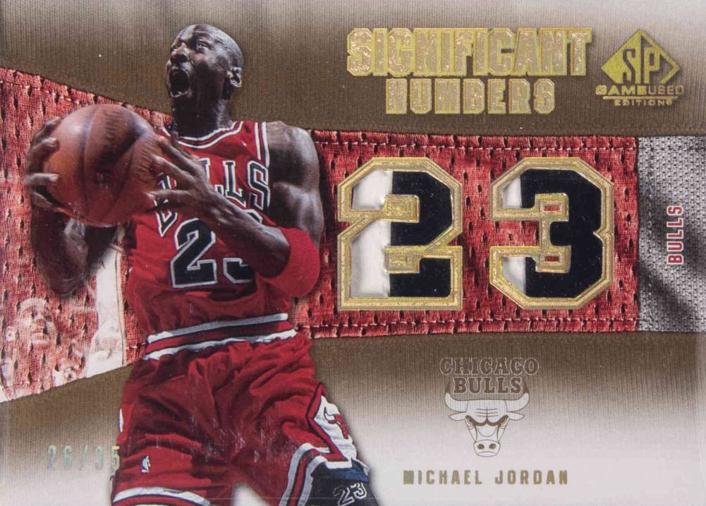 2007 SP Game Used Significant Numbers Michael Jordan #SNAMJ Basketball Card