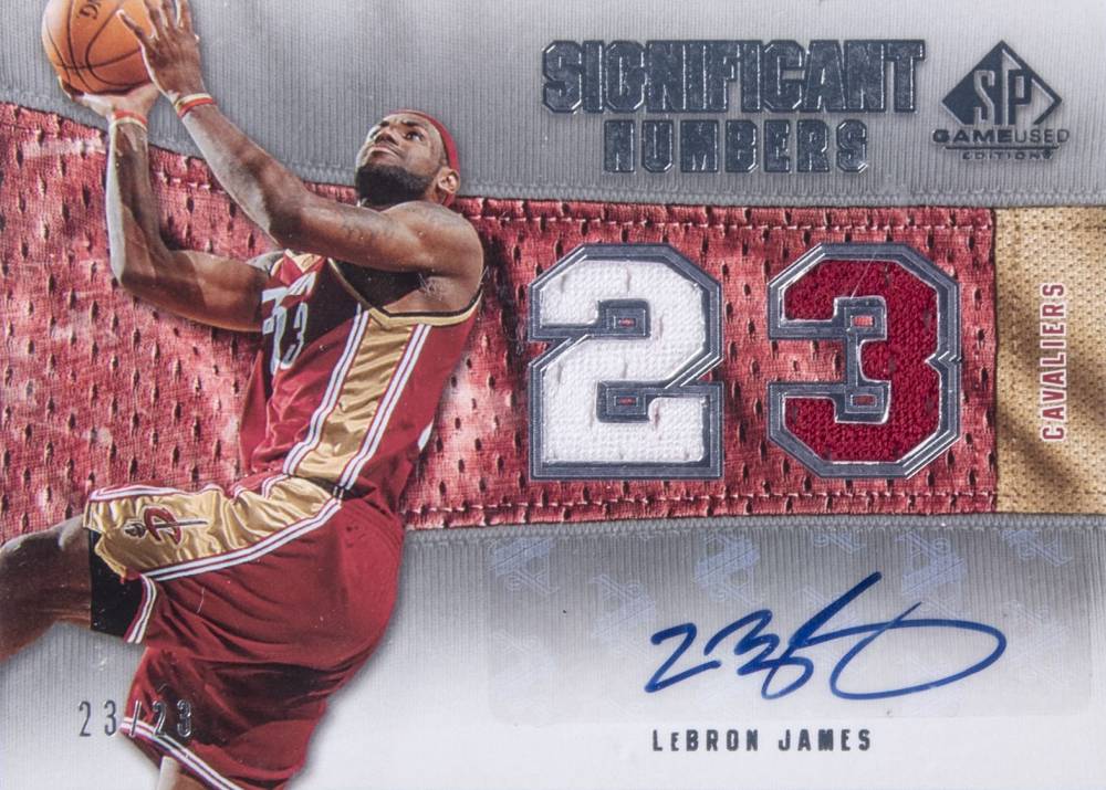 2007 SP Game Used Significant Numbers LeBron James #SNALJ1 Basketball Card