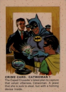 1966 Weeties/Rice Krinkles Crime Card, Catwoman 1 # Non-Sports Card