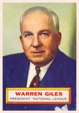 1956 Topps Warren Giles #2g Baseball Card