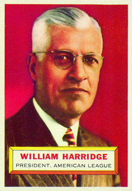1956 Topps William Harridge #1g Baseball Card