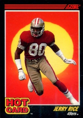 1990 Score Hot Card Jerry Rice #4 Football Card