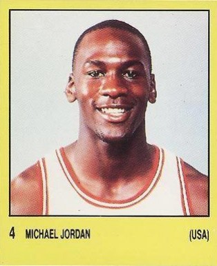 1987 Panini Supersport Spanish Michael Jordan #4 Basketball Card