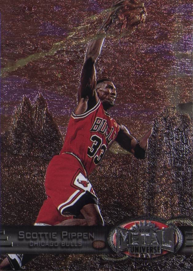 1997 Metal Universe Precious Metal Gems Scottie Pippen #83 Basketball Card