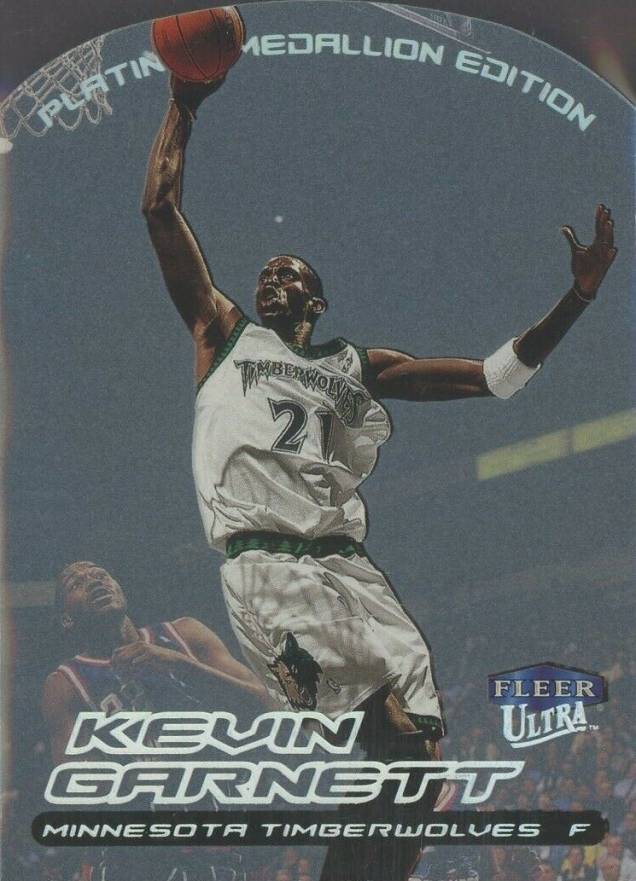 1999 Ultra Platinum Medallion Kevin Garnett #100P Basketball Card