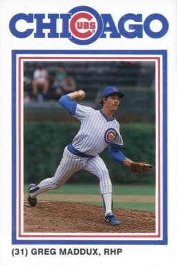 1987 Cubs David Berg Greg Maddux #31 Baseball Card