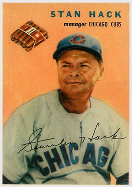 1954 Wilson Franks Stan Hack # Baseball Card
