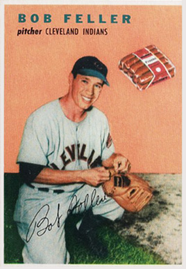 1954 Wilson Franks Bob Feller # Baseball Card