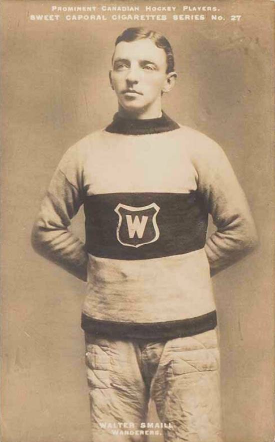 1910 Sweet Caporal Postcards Walter Smaill #27 Hockey Card