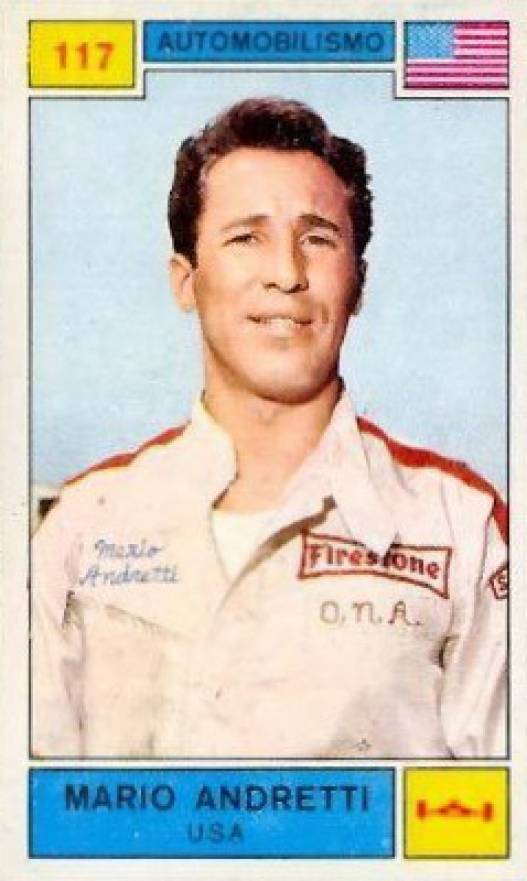 1969 Panini Campioni Dello Sport Mario Andretti #117 Other Sports Card