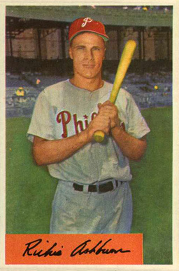 1954 Bowman Richie Ashburn #15 Baseball Card