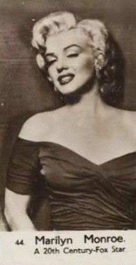 1952 Watford Film Stars Marilyn Monroe #44 Non-Sports Card