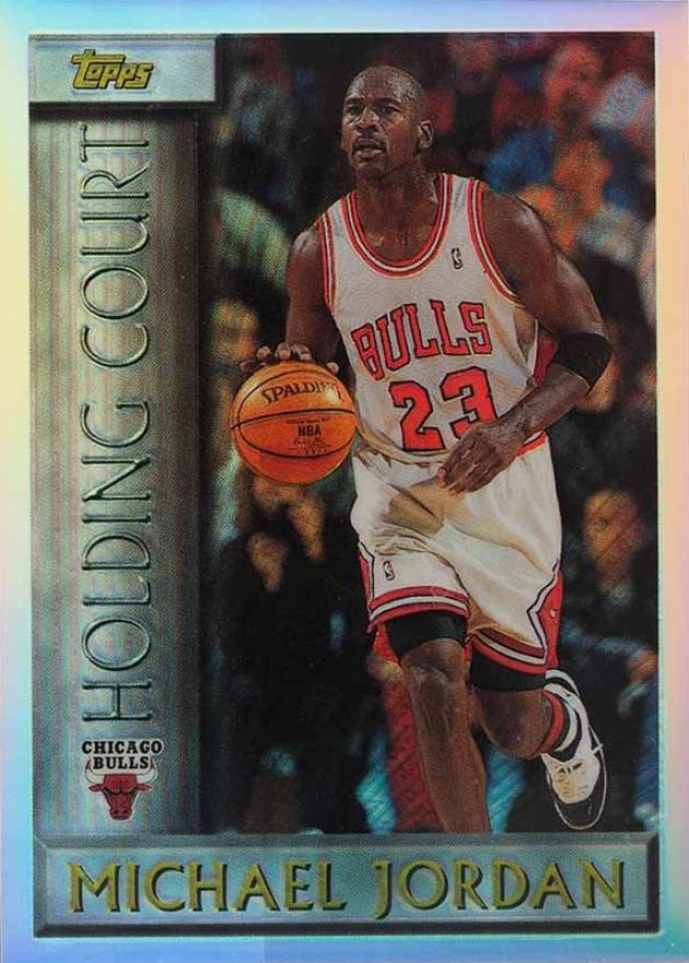 1996 Topps Holding Court Michael Jordan #HC2 Basketball Card