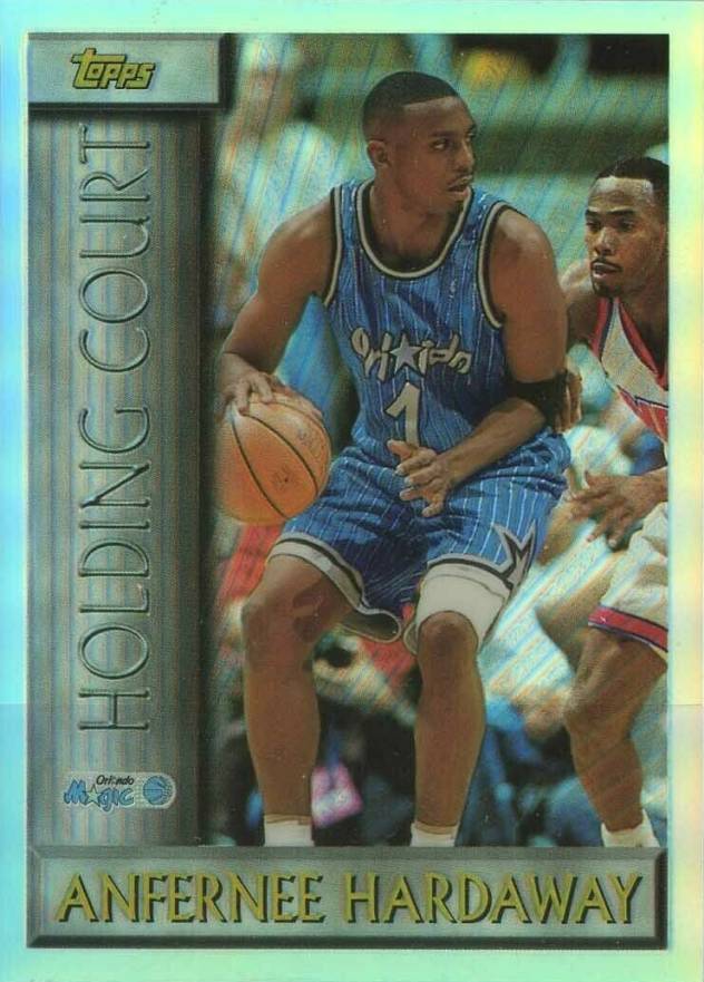 1996 Topps Holding Court Anfernee Hardaway #HC5 Basketball Card