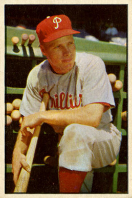 1953 Bowman Color Richie Ashburn #10 Baseball Card