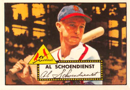 1952 Topps Red Schoendienst #91 Baseball Card