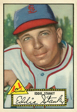 1952 Topps Eddie Stanky #76b Baseball Card