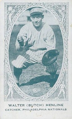 1922 American Caramel Walter (Butch) Henline # Baseball Card