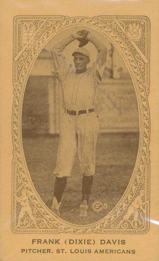 1922 American Caramel Frannk (Dixie) Davis # Baseball Card