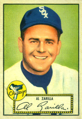 1952 Topps Al Zarilla #70b Baseball Card