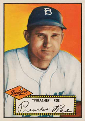 1952 Topps Preacher Roe #66 Baseball Card